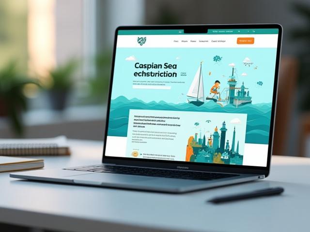 Оқушының теңіз қорғау тақырыбындағы ақырғы веб-сайт жобасының скриншоты.